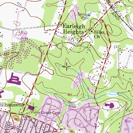 Topographic Map of Chartridge, MD