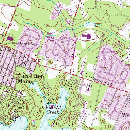 Topographic Map of Duffield, MD