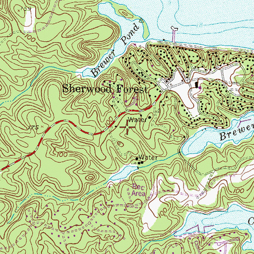 Topographic Map of Evans Hill, MD