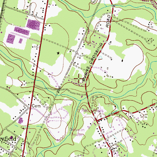 Topographic Map of Grand View Park, MD