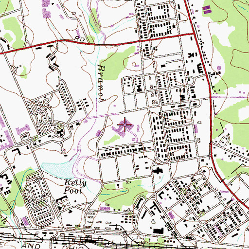 Topographic Map of Kimbrough Ambulatory Care Center, MD