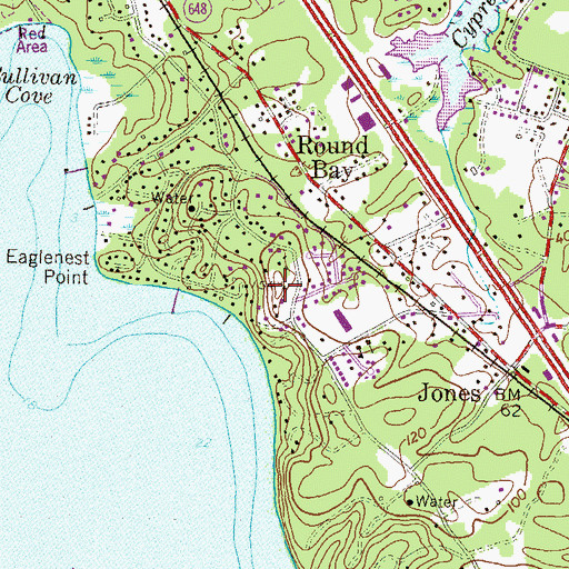 Topographic Map of Mount Misery, MD