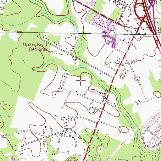 Topographic Map of New Cut Farms, MD