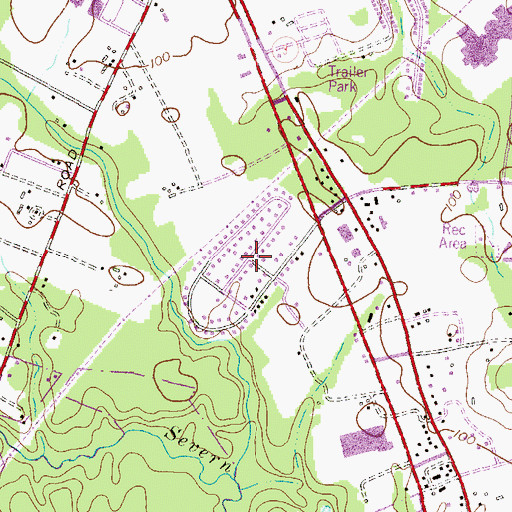 Topographic Map of Oakdale, MD