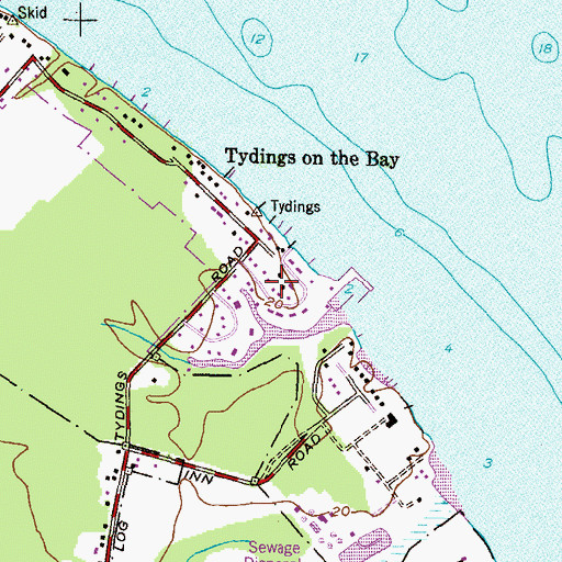 Topographic Map of Podickory Point, MD