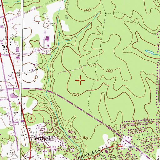 Topographic Map of Quail Run, MD