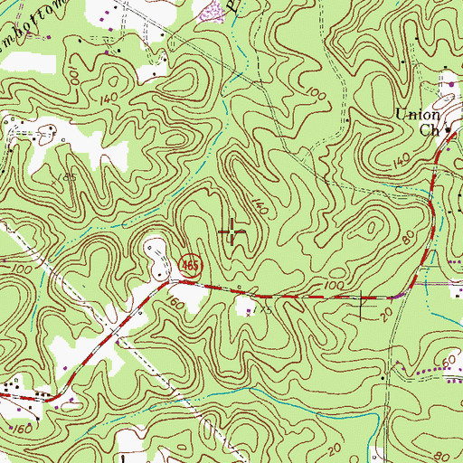 Topographic Map of Severn Landing, MD