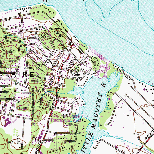 Topographic Map of Stinchcomb-Tydings Cemetery, MD