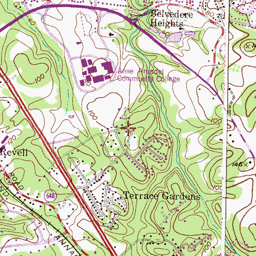 Topographic Map of Rubert Manor, MD