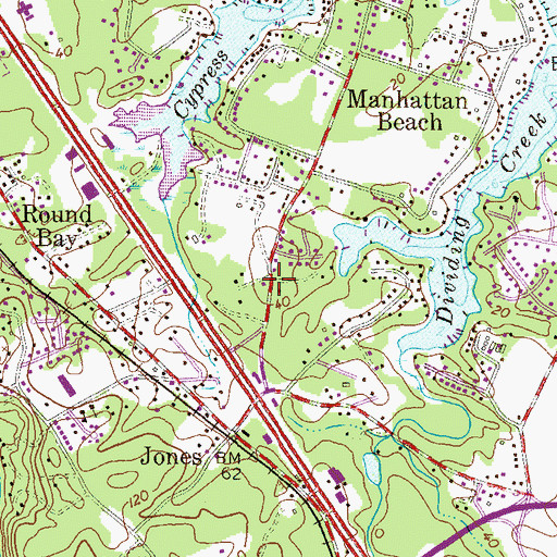 Topographic Map of Windrush Farm, MD