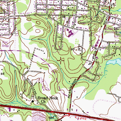 Topographic Map of Admirals Walk, MD