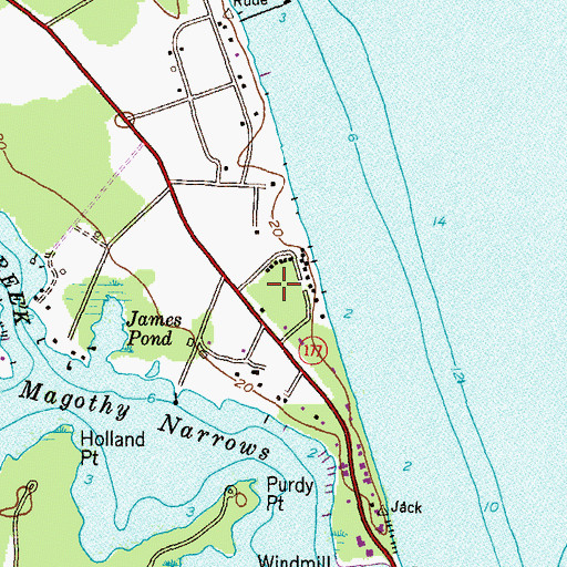 Topographic Map of Arcadia, MD