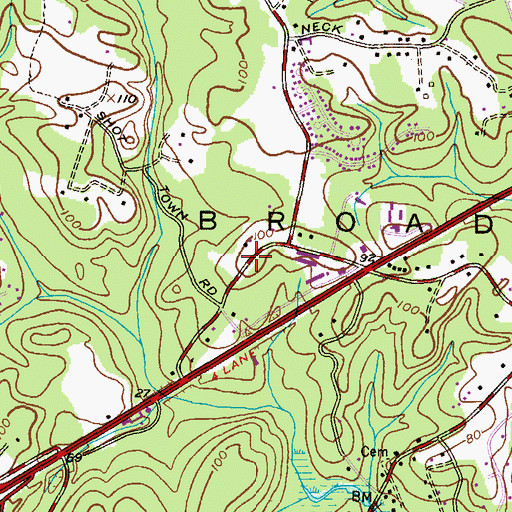 Topographic Map of Chesapeake Montessori School, MD