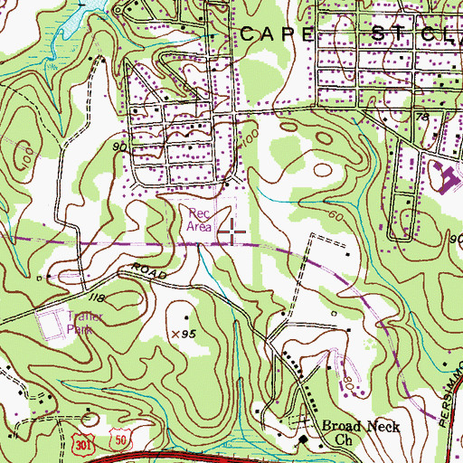 Topographic Map of Christ Our Anchor United Presbyterian Church, MD