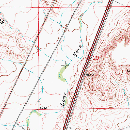 Topographic Map of Spotwood Creek, CO