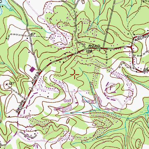 Topographic Map of Hollyberry Woods, MD