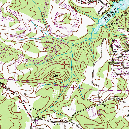 Topographic Map of Northport, MD