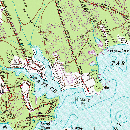 Topographic Map of Sylvan View, MD