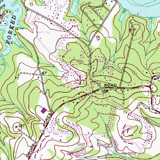 Topographic Map of Ulmstead Gardens, MD