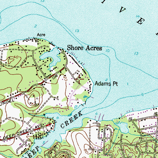 Topographic Map of Weatherly, MD