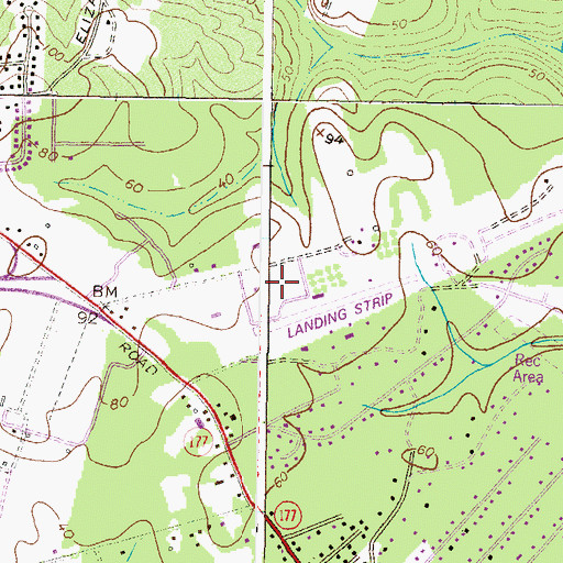 Topographic Map of Bell Forest, MD