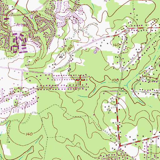 Topographic Map of Brightwood Terrace, MD