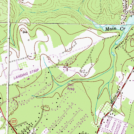 Topographic Map of Fairwood, MD
