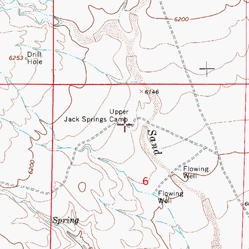Topographic Map of Upper Jack Springs Camp, CO