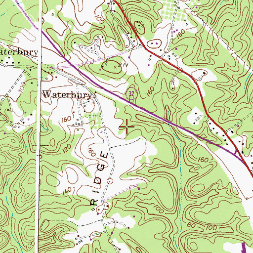 Topographic Map of Interchange 5, MD