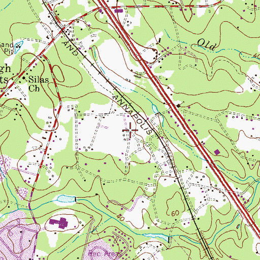 Topographic Map of Jennings, MD
