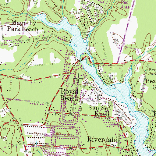 Topographic Map of Magothy Forge, MD