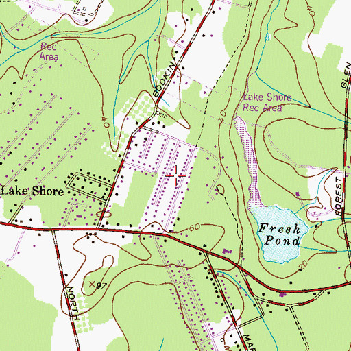 Topographic Map of Mountain Wood, MD