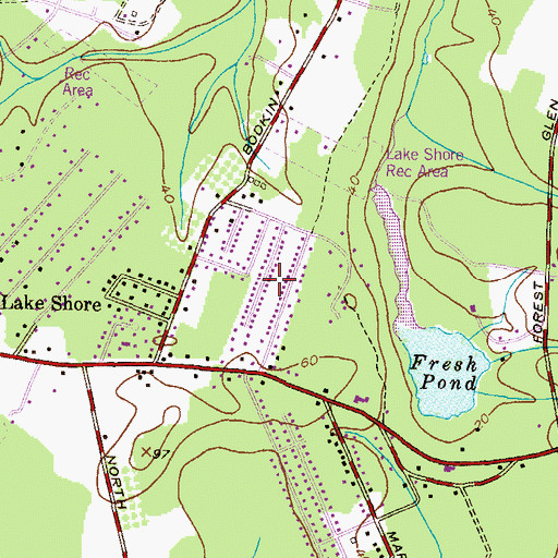Topographic Map of Mountain Wood, MD