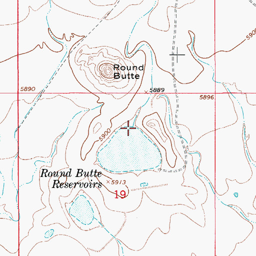Topographic Map of Sand Creek, CO