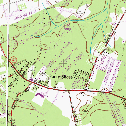 Topographic Map of Riding Woods, MD