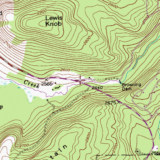 Topographic Map of Browning Mill (historical), MD