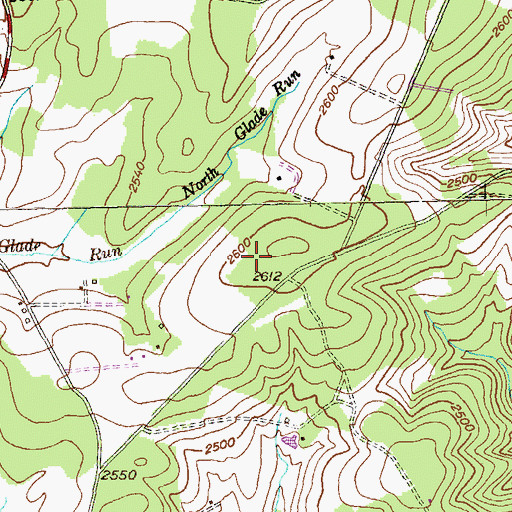 Topographic Map of Black Ridge, MD