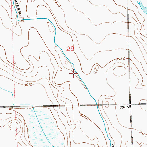 Topographic Map of North Sterling Number 25 Lateral, CO