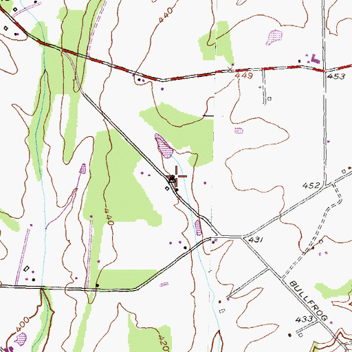 Topographic Map of Bollinger Heights, MD