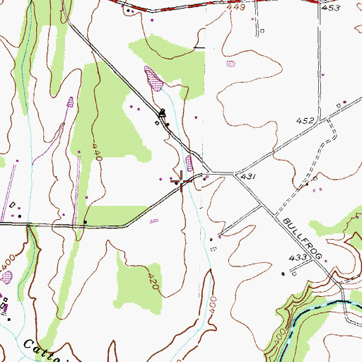 Topographic Map of Bollinger School (historical), MD