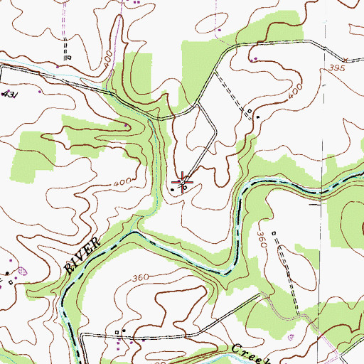 Topographic Map of Bullock, MD
