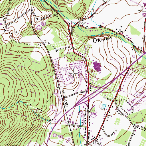 Topographic Map of Catoctin Heights, MD