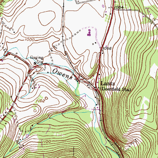 Topographic Map of Deerfield United Methodist Church, MD