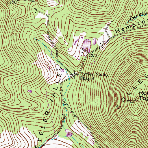 Topographic Map of Eyeler (historical), MD