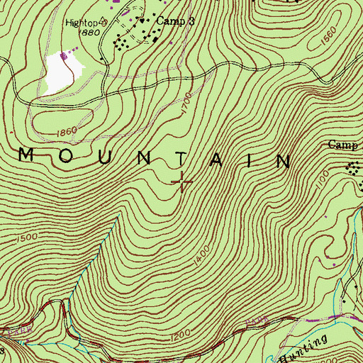 Topographic Map of High Rock Nature Trail, MD