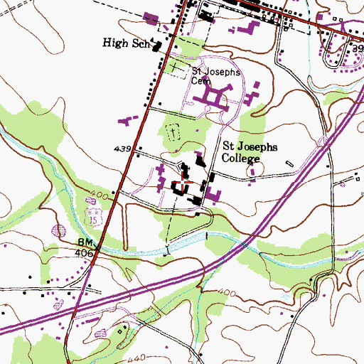 Topographic Map of National Emergency Training Center, MD