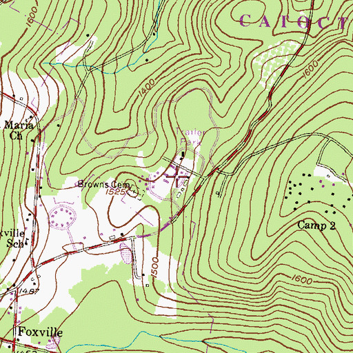 Topographic Map of Round Meadow Camp Number 4, MD