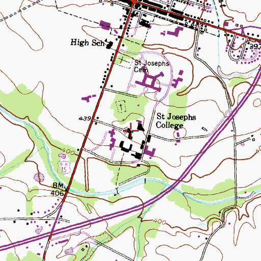 Topographic Map of Saint Joseph Catholic Church, MD