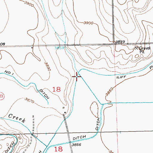Topographic Map of Trap Draw, CO
