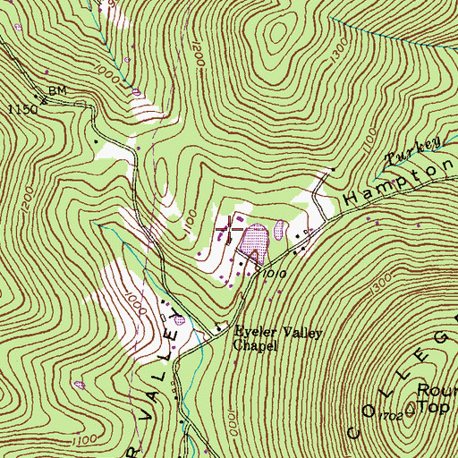 Topographic Map of Summit Lake Camp, MD